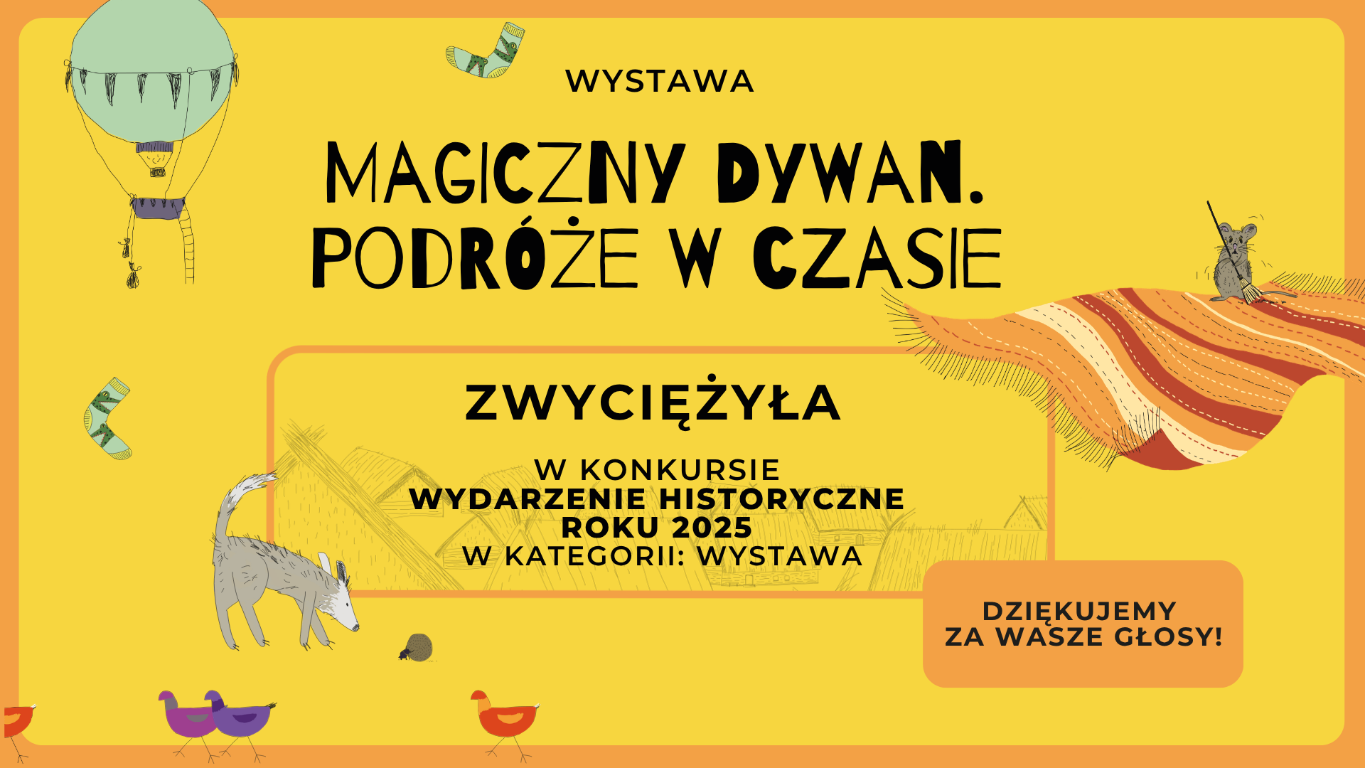 Grafika informująza o zwycięstwie w plebiscycie
